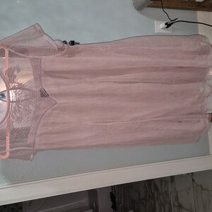 Elegant Pink Lace Dress